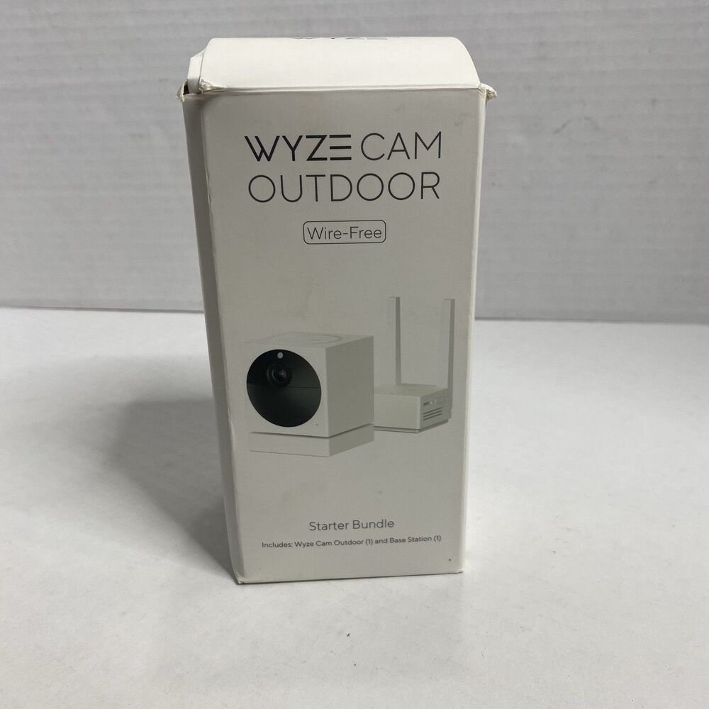 Wyze Cam Outdoor Starter Bundle 1080p HD Indoor Outdoor Wire-Free Read Descrip